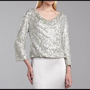 St. John Collection Sequin Top